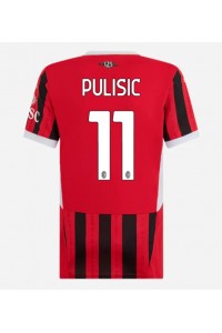 Fotbalové Dres AC Milan Christian Pulisic #11 Dámské Domácí Oblečení 2024-25 Krátký Rukáv